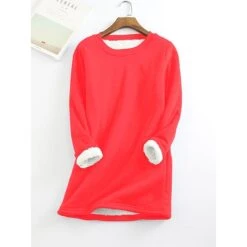 Women's Casual Dress Sweatshirt Dress Winter Dress Mini Dress Teddy Fleece Home Daily Going Out Basic Casual Crew Neck Long Sleeve Regular Fit Wine Red Big Red Black Color S M L XL XXL Size 36 Women's Casual Dress Sweatshirt Dress Winter Dress Mini Dress Teddy Fleece Home Daily Going Out Basic Casual Crew Neck Long Sleeve Regular Fit Wine Red Big Red Black Color S M L XL XXL Size -Casual Print Dress Sales qoxodl1631008781659