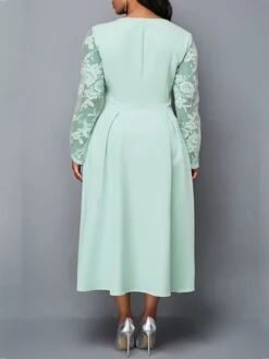 Women‘s Plus Size Curve Party Dress Pure Color Square Neck Long Sleeve Winter Fall Fashion Elegant Formal Midi Dress Party Evening Party Dress 17 Women‘s Plus Size Curve Party Dress Pure Color Square Neck Long Sleeve Winter Fall Fashion Elegant Formal Midi Dress Party Evening Party Dress -Casual Print Dress Sales qszsaf1670211987718