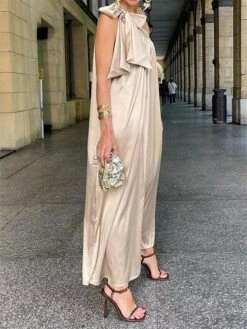 Women's Casual Dress Summer Dress Slip Dress Long Dress Maxi Dress Backless Bow Daily Date Going Out Fashion Basic One Shoulder Sleeveless 2023 Loose Fit Champagne Color S M L XL XXL Size 7 Women's Casual Dress Summer Dress Slip Dress Long Dress Maxi Dress Backless Bow Daily Date Going Out Fashion Basic One Shoulder Sleeveless 2023 Loose Fit Champagne Color S M L XL XXL Size -Casual Print Dress Sales qyucce1687773832909