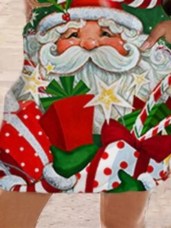 Women‘s Christmas Hoodie Dress Winter DressShort Mini Dress Green Red Long Sleeve Elk Print Snowflake Pocket Print Fall Winter Hooded Vacation Casual 2022 S M L XL XXL 3XL -Casual Print Dress Sales qyycob1663662135454