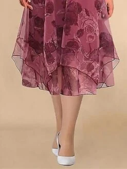 Women's Plus Size Curve Two Piece Dress Set Casual Dress Print Dress Outdoor Daily Fashion Elegant Layered Print Midi Dress Crew Neck 3/4 Length Sleeve Floral Fuchsia Spring Fall L XL XXL 3XL 4XL 5 Women's Plus Size Curve Two Piece Dress Set Casual Dress Print Dress Outdoor Daily Fashion Elegant Layered Print Midi Dress Crew Neck 3/4 Length Sleeve Floral Fuchsia Spring Fall L XL XXL 3XL 4XL -Casual Print Dress Sales rkmywl1692340702526