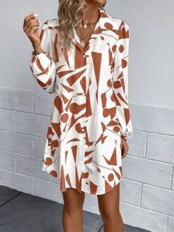 Women's Shirt Dress Casual Dress Mini Dress Outdoor Daily Vacation Polyester Fashion Modern Shirt Collar Button Print Long Sleeve Spring Fall Winter 2023 Loose Fit Black Orange Geometric S M L XL 20 Women's Shirt Dress Casual Dress Mini Dress Outdoor Daily Vacation Polyester Fashion Modern Shirt Collar Button Print Long Sleeve Spring Fall Winter 2023 Loose Fit Black Orange Geometric S M L XL -Casual Print Dress Sales rmkmwm1692343067904