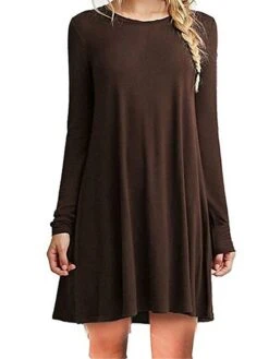 Women's Casual Dress Plain Dress Spring Dress Mini Dress Ruched Daily Date Going Out Active Fashion Crew Neck Long Sleeve 2023 Loose Fit Black White Green Color S M L XL XXL Size 9 Women's Casual Dress Plain Dress Spring Dress Mini Dress Ruched Daily Date Going Out Active Fashion Crew Neck Long Sleeve 2023 Loose Fit Black White Green Color S M L XL XXL Size -Casual Print Dress Sales rymbcs1692161534195