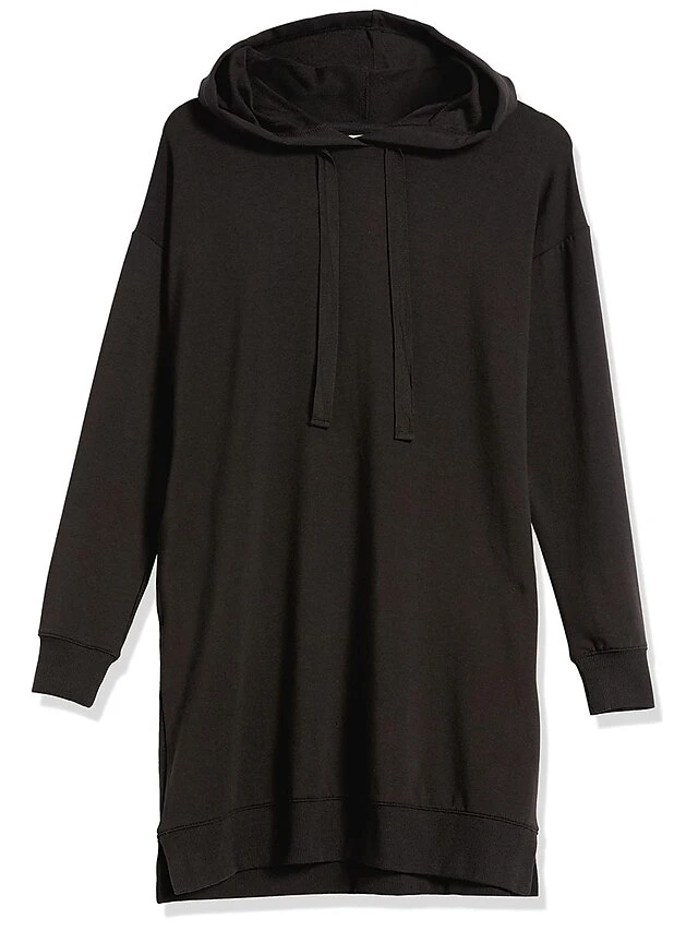 Women's Casual Dress Hoodie Dress Shift Dress Mini Dress Pocket Outdoor Street Daily Active Fashion Hooded Long Sleeve 2023 Loose Fit Black Wine Army Green Color S M L XL XXL Size 6 Women's Casual Dress Hoodie Dress Shift Dress Mini Dress Pocket Outdoor Street Daily Active Fashion Hooded Long Sleeve 2023 Loose Fit Black Wine Army Green Color S M L XL XXL Size - Image 6