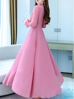 Women's Long Dress Maxi Dress Casual Dress Chiffon Dress Black Dress Plain Streetwear Casual Outdoor Daily Holiday Lace Up Ruched Long Sleeve Crew Neck Dress Regular Fit Black Pink Red Summer Spring 32 Women's Long Dress Maxi Dress Casual Dress Chiffon Dress Black Dress Plain Streetwear Casual Outdoor Daily Holiday Lace Up Ruched Long Sleeve Crew Neck Dress Regular Fit Black Pink Red Summer Spring -Casual Print Dress Sales siaqno1678270468970