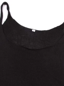 Women's Swimwear Cover Up Beach Dress Normal Swimsuit Backless UV Protection Knit Pure Color Black White Khaki Scoop Neck Bathing Suits New Vacation Daily -Casual Print Dress Sales siyxmd1657251399287