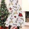 Women's Christmas Casual Dress Swing Dress Midi Dress Green Blue Light Green Long Sleeve Santa Claus Pocket Winter Fall Autumn Fashion Christmas Daily 2022 S M L XL XXL 3XL