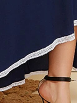 Women's Plus Size Curve Casual Dress Swing Dress A Line Dress Plain Long Dress Maxi Dress 3/4 Length Sleeve Patchwork Plus High Low Crew Neck Fashion Outdoor Dark Blue Fall Winter XL XXL 3XL 4XL 12 Women's Plus Size Curve Casual Dress Swing Dress A Line Dress Plain Long Dress Maxi Dress 3/4 Length Sleeve Patchwork Plus High Low Crew Neck Fashion Outdoor Dark Blue Fall Winter XL XXL 3XL 4XL -Casual Print Dress Sales skflac1695266917730