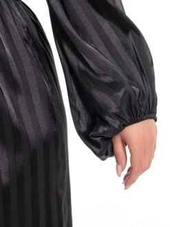 Women's Plus Size Curve Work Dress Satin Dress Black Dress Plain Midi Dress Long Sleeve Split V Neck Fashion Office Black Fall Winter L XL XXL 3XL 4XL 15 Women's Plus Size Curve Work Dress Satin Dress Black Dress Plain Midi Dress Long Sleeve Split V Neck Fashion Office Black Fall Winter L XL XXL 3XL 4XL -Casual Print Dress Sales staooj1694772912542