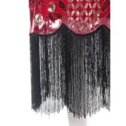 Women's Retro 1920s Fringe Dress Midi Dress Party Halloween Sequins Tassel Fringe Floral V Neck Short Sleeve Regular Fit Spring Fall 2023 Silver Red S M L XL 20 Women's Retro 1920s Fringe Dress Midi Dress Party Halloween Sequins Tassel Fringe Floral V Neck Short Sleeve Regular Fit Spring Fall 2023 Silver Red S M L XL -Casual Print Dress Sales swdcjh1692856714202