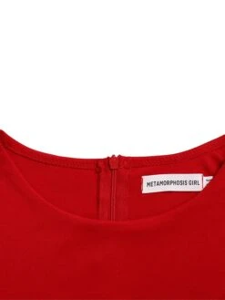 Women‘s Plus Size Curve Work Dress Bodycon Sheath Dress Solid Color Midi Dress Long Sleeve Crew Neck Fashion Outdoor White Red Fall Spring L XL XXL 3XL -Casual Print Dress Sales sywwce1676871091833