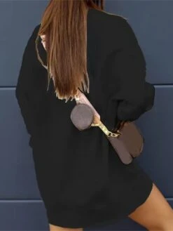 Women's Casual Dress Sweatshirt Dress Winter Dress Mini Dress Patchwork Outdoor Street Daily Active Fashion Crew Neck Long Sleeve 2023 Loose Fit Black White Green Color S M L XL XXL Size 17 Women's Casual Dress Sweatshirt Dress Winter Dress Mini Dress Patchwork Outdoor Street Daily Active Fashion Crew Neck Long Sleeve 2023 Loose Fit Black White Green Color S M L XL XXL Size -Casual Print Dress Sales szwduw1693539416286