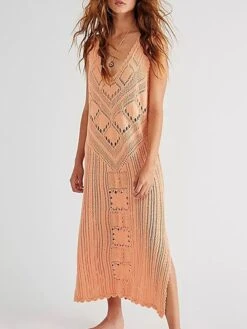 Women's Swimwear Cover Up Beach Dress Normal Swimsuit UV Protection Knit Hole Pure Color White Black Yellow Brown V Wire Bathing Suits New Stylish Vacation /y 19 Women's Swimwear Cover Up Beach Dress Normal Swimsuit UV Protection Knit Hole Pure Color White Black Yellow Brown V Wire Bathing Suits New Stylish Vacation /y -Casual Print Dress Sales taemwd1646632923072