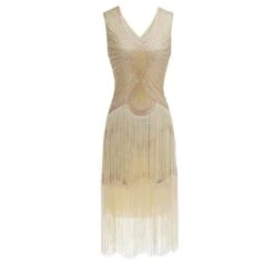 Women's Retro 1920s Fringe Dress Midi Dress Party Halloween Sequins Tassel Fringe Geometric V Neck Sleeveless Regular Fit Spring Fall 2023 Black White S M L XL 11 Women's Retro 1920s Fringe Dress Midi Dress Party Halloween Sequins Tassel Fringe Geometric V Neck Sleeveless Regular Fit Spring Fall 2023 Black White S M L XL -Casual Print Dress Sales tjjnjt1692849426137