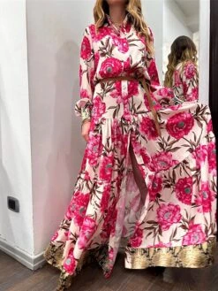 Women's Shirt Dress Casual Dress Swing Dress Maxi Long Dress Outdoor Daily Vacation Satin Fashion Modern Shirt Collar Button Split Long Sleeve Spring Fall 2023 Loose Fit Dark Pink Floral S M L XL 2XL 9 Women's Shirt Dress Casual Dress Swing Dress Maxi Long Dress Outdoor Daily Vacation Satin Fashion Modern Shirt Collar Button Split Long Sleeve Spring Fall 2023 Loose Fit Dark Pink Floral S M L XL 2XL -Casual Print Dress Sales tklrhx1692004806004