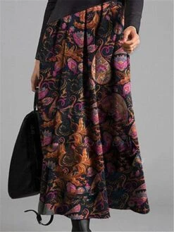 Women's Casual Dress Paisley Dress A Line Dress Floral Paisley Patchwork Print V Neck Long Dress Maxi Dress Vintage Streetwear Outdoor Street Long Sleeve Loose Fit Black Spring Fall S M L XL XXL 5 Women's Casual Dress Paisley Dress A Line Dress Floral Paisley Patchwork Print V Neck Long Dress Maxi Dress Vintage Streetwear Outdoor Street Long Sleeve Loose Fit Black Spring Fall S M L XL XXL -Casual Print Dress Sales tmfunw1691992977602