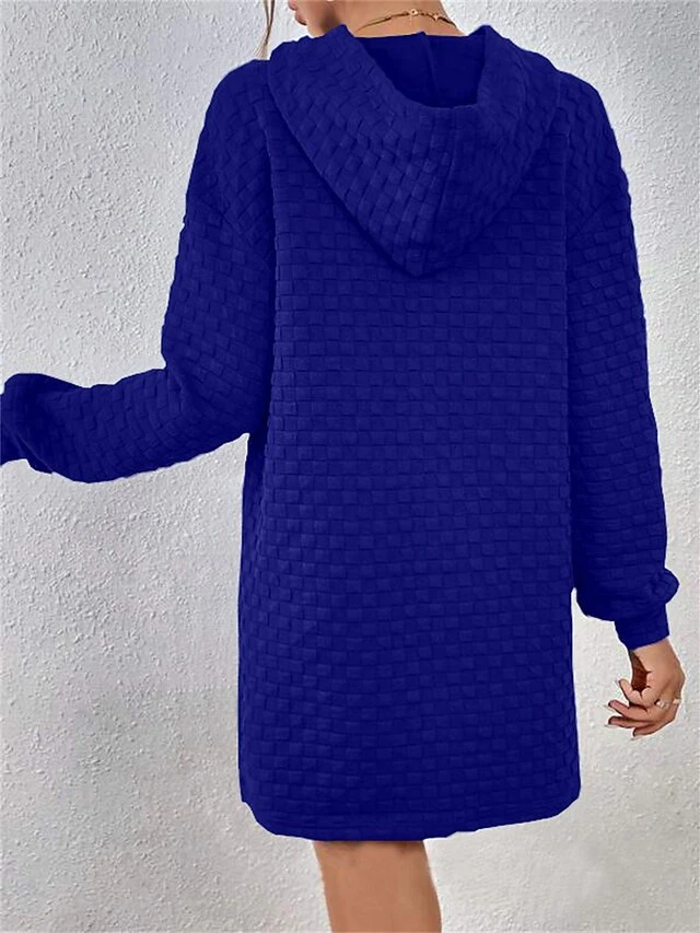 Women's Casual Dress Hoodie Dress Mini Dress Fashion Daily Outdoor Vacation Going Out Hoodie Solid Color Loose Fit Black White Pink S M L XL XXL 17 Women's Casual Dress Hoodie Dress Mini Dress Fashion Daily Outdoor Vacation Going Out Hoodie Solid Color Loose Fit Black White Pink S M L XL XXL - Image 17