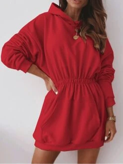 Women's Casual Dress Hoodie Dress Plain Dress Mini Dress Button Pocket Street Daily Holiday Fashion Streetwear Hooded Long Sleeve 2023 Regular Fit Black White Pink Color S M L XL XXL Size 11 Women's Casual Dress Hoodie Dress Plain Dress Mini Dress Button Pocket Street Daily Holiday Fashion Streetwear Hooded Long Sleeve 2023 Regular Fit Black White Pink Color S M L XL XXL Size -Casual Print Dress Sales txzxrh1693221647838