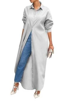 Women's Shirt Dress Casual Dress Midi Dress Outdoor Daily Vacation Polyester Fashion Modern Shirt Collar Split Long Sleeve Fall Winter 2023 Loose Fit Black White Yellow Plain S M L XL XXL 25 Women's Shirt Dress Casual Dress Midi Dress Outdoor Daily Vacation Polyester Fashion Modern Shirt Collar Split Long Sleeve Fall Winter 2023 Loose Fit Black White Yellow Plain S M L XL XXL -Casual Print Dress Sales uaxdib1692342899525