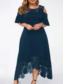 Women‘s Plus Size Curve Casual Dress A Line Dress Gradient Long Dress Maxi Dress Short Sleeve Patchwork Hollow Out Crew Neck Fashion Outdoor Black Light Green Summer Spring XL XXL 3XL 4XL 5XL 14 Women‘s Plus Size Curve Casual Dress A Line Dress Gradient Long Dress Maxi Dress Short Sleeve Patchwork Hollow Out Crew Neck Fashion Outdoor Black Light Green Summer Spring XL XXL 3XL 4XL 5XL -Casual Print Dress Sales ucxlba1678346851504