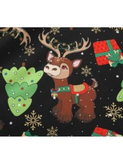 Women's Christmas Swing Dress Knee Length Dress Black Long SleeveTree Bow Print Fall Winter Round Neck VintageParty 2021 S M L XL XXL 10 Women's Christmas Swing Dress Knee Length Dress Black Long SleeveTree Bow Print Fall Winter Round Neck VintageParty 2021 S M L XL XXL -Casual Print Dress Sales ugvtqk1632725401540