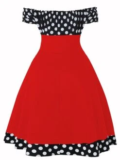 Women‘s Christmas Swing Dress Vintage Dress Midi Dress Black Red Short Sleeve Polka Dot Ruched Fall Spring Summer Off Shoulder Vintage Style Vacation Weekend 2022 S M L XL XXL 13 Women‘s Christmas Swing Dress Vintage Dress Midi Dress Black Red Short Sleeve Polka Dot Ruched Fall Spring Summer Off Shoulder Vintage Style Vacation Weekend 2022 S M L XL XXL -Casual Print Dress Sales ujetex1630033595940