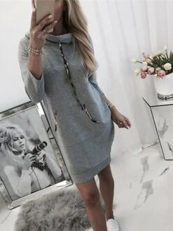 Women's Hoodie Dress Winter Dress A Line Dress Mini Dress White Pink Light Grey Long Sleeve Pure Color Pocket Spring Fall Winter Hooded Stylish Vacation Fall Dress Loose Fit 2023 S M L XL XXL 3XL 12 Women's Hoodie Dress Winter Dress A Line Dress Mini Dress White Pink Light Grey Long Sleeve Pure Color Pocket Spring Fall Winter Hooded Stylish Vacation Fall Dress Loose Fit 2023 S M L XL XXL 3XL -Casual Print Dress Sales ujwfat1656575602369