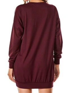 Women's Casual Dress Sweatshirt Dress Shift Dress Mini Dress Pocket Outdoor Street Daily Active Fashion V Neck Long Sleeve 2023 Loose Fit Black Wine Dark Grey Color S M L XL XXL Size 28 Women's Casual Dress Sweatshirt Dress Shift Dress Mini Dress Pocket Outdoor Street Daily Active Fashion V Neck Long Sleeve 2023 Loose Fit Black Wine Dark Grey Color S M L XL XXL Size -Casual Print Dress Sales unntfy1694591871042