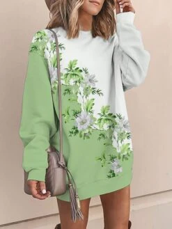 Women's Casual Dress Sweatshirt Dress Mini Dress Warm Fashion Outdoor Vacation Going Out Crew Neck Print Floral Loose Fit Pink Royal Blue Blue S M L XL XXL 7 Women's Casual Dress Sweatshirt Dress Mini Dress Warm Fashion Outdoor Vacation Going Out Crew Neck Print Floral Loose Fit Pink Royal Blue Blue S M L XL XXL -Casual Print Dress Sales uorkis1694069113643