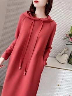 Women's Plus Size Curve Casual Dress Hoodie Dress Winter Dress Plain Midi Dress Long Sleeve Ruched Hooded Fashion Outdoor Black Red Fall Winter L XL XXL 3XL 4XL 30 Women's Plus Size Curve Casual Dress Hoodie Dress Winter Dress Plain Midi Dress Long Sleeve Ruched Hooded Fashion Outdoor Black Red Fall Winter L XL XXL 3XL 4XL -Casual Print Dress Sales upvvqg1694586689725