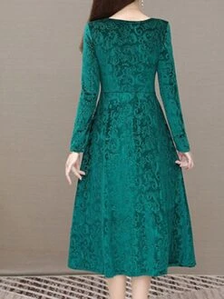 Women's Party Dress Velvet Dress Sheath Dress Knee Length Dress Black Wine Blue Long Sleeve Pure Color Velvet Fall Winter Autumn V Neck Stylish Winter Dress Vacation Fall Dress Slim 2023 M L XL XXL -Casual Print Dress Sales veenui1643182760983