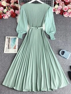 Women's Casual Dress Plain Dress Spring Dress Midi Dress Ruched Pleated Work Street Daily Fashion Streetwear Crew Neck Long Sleeve 2023 Loose Fit Black Pink Wine Color M Size 10 Women's Casual Dress Plain Dress Spring Dress Midi Dress Ruched Pleated Work Street Daily Fashion Streetwear Crew Neck Long Sleeve 2023 Loose Fit Black Pink Wine Color M Size -Casual Print Dress Sales vefkks1692612554747