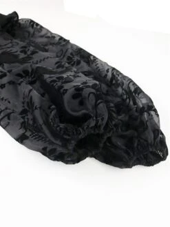 Women's Plus Size Curve Party Dress Black Dress Formal Dress Plain Long Dress Maxi Dress Long Sleeve Lace Stand Collar Fashion Party Black Fall Winter XL XXL 3XL 4XL -Casual Print Dress Sales vexttv1694151489068