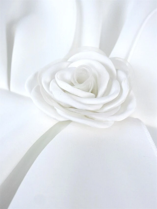 Women's Plus Size Curve Party Dress Lace Dress Bodycon Plain Midi Dress Long Sleeve Lace Bow Crew Neck Fashion Party White Fall Winter XL XXL 3XL 4XL 6 Women's Plus Size Curve Party Dress Lace Dress Bodycon Plain Midi Dress Long Sleeve Lace Bow Crew Neck Fashion Party White Fall Winter XL XXL 3XL 4XL - Image 6