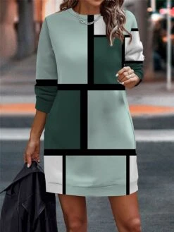 Women's Casual Dress Sweatshirt Dress Mini Dress Warm Fashion Outdoor Vacation Going Out Crew Neck Print Geometric Loose Fit Pink Blue Light Purple S M L XL XXL 8 Women's Casual Dress Sweatshirt Dress Mini Dress Warm Fashion Outdoor Vacation Going Out Crew Neck Print Geometric Loose Fit Pink Blue Light Purple S M L XL XXL -Casual Print Dress Sales vkdvtu1694596715006