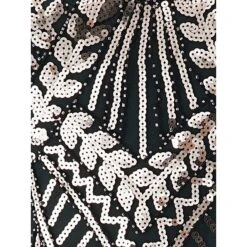 Women's Retro 1920s Fringe Dress Midi Dress Party Halloween Sequins Tassel Fringe Leaf Deep U Sleeveless Regular Fit Spring Fall 2023 Silver Black S M L XL -Casual Print Dress Sales vkqdhq1692858229565