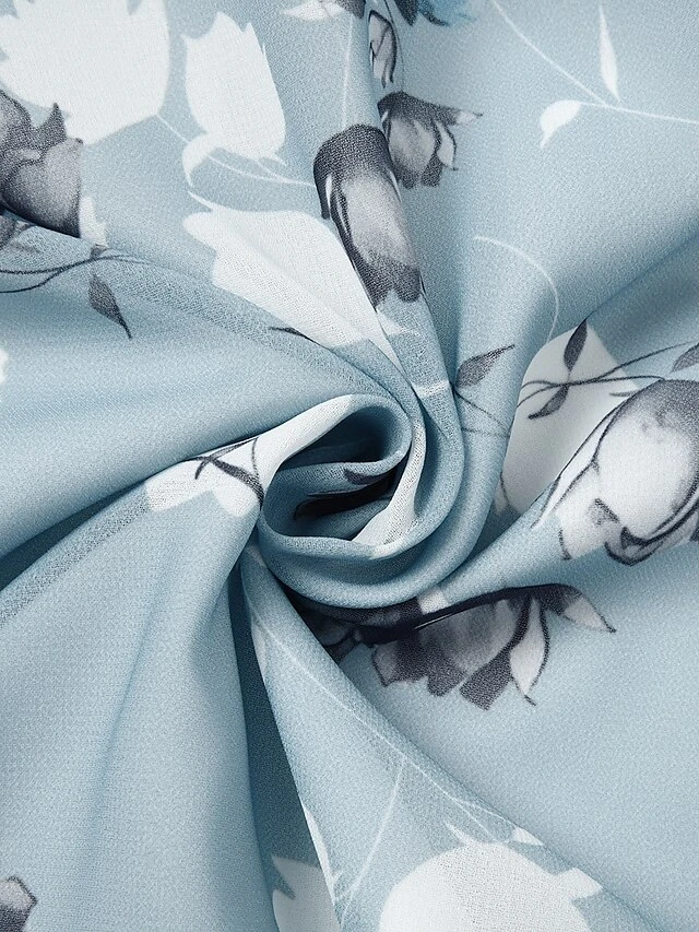 Women's Casual Dress Swing Dress Floral Dress Chiffon Long Dress Maxi Dress Green Blue Light Blue Short Sleeve Floral Ruffle Spring Summer V Neck Fashion Daily Date Vacation 2023 S M L XL XXL 3XL 9 Women's Casual Dress Swing Dress Floral Dress Chiffon Long Dress Maxi Dress Green Blue Light Blue Short Sleeve Floral Ruffle Spring Summer V Neck Fashion Daily Date Vacation 2023 S M L XL XXL 3XL - Image 9