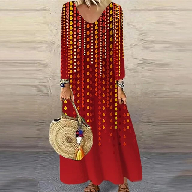 Women's Christmas Casual Dress Shift DressMaxi Long Dress Purple Wine Red Brown White Long Sleeve Plaid Santa Claus Elk Print Fall Winter V Neck Vacation Casual 2022 S M L XL XXL 3XL 4XL 5XL 6XL 20 Women's Christmas Casual Dress Shift DressMaxi Long Dress Purple Wine Red Brown White Long Sleeve Plaid Santa Claus Elk Print Fall Winter V Neck Vacation Casual 2022 S M L XL XXL 3XL 4XL 5XL 6XL - Image 20