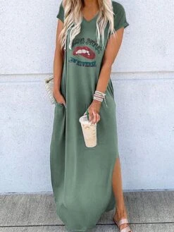 Women's Long Dress Maxi Dress Casual Dress T Shirt Dress Tee Dress Summer Dress Letter Casual Modern Outdoor Daily Weekend Split Print Short Sleeve V Neck Dress Regular Fit Black White Blue Spring 11 Women's Long Dress Maxi Dress Casual Dress T Shirt Dress Tee Dress Summer Dress Letter Casual Modern Outdoor Daily Weekend Split Print Short Sleeve V Neck Dress Regular Fit Black White Blue Spring -Casual Print Dress Sales vppvwn1678699681886