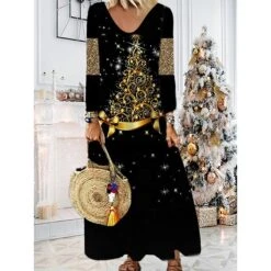 Women's Christmas Casual Dress Shift DressMaxi Long Dress Purple Wine Red Brown White Long Sleeve Plaid Santa Claus Elk Print Fall Winter V Neck Vacation Casual 2022 S M L XL XXL 3XL 4XL 5XL 6XL 33 Women's Christmas Casual Dress Shift DressMaxi Long Dress Purple Wine Red Brown White Long Sleeve Plaid Santa Claus Elk Print Fall Winter V Neck Vacation Casual 2022 S M L XL XXL 3XL 4XL 5XL 6XL -Casual Print Dress Sales vrrtny1668238368715