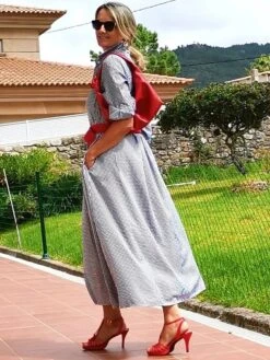 Women's Shirt Dress Casual Dress Maxi Long Dress Outdoor Winter Dress Daily Cotton Cotton And Linen Fashion Casual Shirt Collar Lace Up Pocket Long Sleeve Summer Spring Fall 2023 Regular Fit Pink 14 Women's Shirt Dress Casual Dress Maxi Long Dress Outdoor Winter Dress Daily Cotton Cotton And Linen Fashion Casual Shirt Collar Lace Up Pocket Long Sleeve Summer Spring Fall 2023 Regular Fit Pink -Casual Print Dress Sales vswthb1695105901050