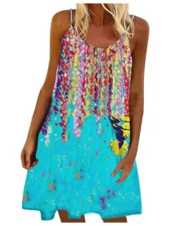 Women's Shift Dress Midi Dress Vintage Purple Vintage Green Vintage Gray Sleeveless Print Print Summer Spring Crew Neck Casual Daily 2023 S M L XL XXL 3XL 4XL 5XL -Casual Print Dress Sales vtlqis1620187127932