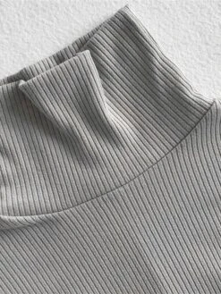 Women's Plus Size Curve Casual Dress Sweater Dress Bodycon Plain Midi Dress Long Sleeve Button Turtleneck Fashion Outdoor Wine Dark Blue Fall Winter XL XXL 3XL 4XL 5XL -Casual Print Dress Sales vxdzni1694489892772