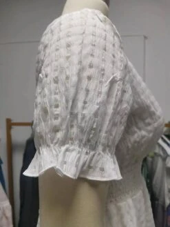 Women's Casual Dress White Dress Plaid Dress Midi Dress Patchwork Button Outdoor Home Daily Fashion Elegant V Neck Short Sleeve 2023 Regular Fit White Color XXL Size -Casual Print Dress Sales wcxzbt1689849674221