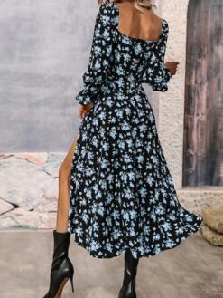 Women's Long Dress Maxi Dress Casual Dress Floral Dress Floral Casual Daily Holiday Vacation Split Print Long Sleeve Square Neck Dress Regular Fit White Blue Purple Summer Spring S M L XL 25 Women's Long Dress Maxi Dress Casual Dress Floral Dress Floral Casual Daily Holiday Vacation Split Print Long Sleeve Square Neck Dress Regular Fit White Blue Purple Summer Spring S M L XL -Casual Print Dress Sales wdskri1678435871782