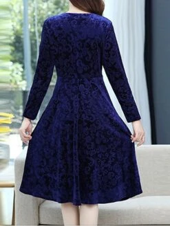 Women's Christmas Dress Casual Dress Velvet Dress Midi Dress Pocket Outdoor Christmas Street Fashion Elegant V Neck Long Sleeve 2023 Loose Fit Black Wine Blue Color XL XXL 3XL 4XL 5XL Size 22 Women's Christmas Dress Casual Dress Velvet Dress Midi Dress Pocket Outdoor Christmas Street Fashion Elegant V Neck Long Sleeve 2023 Loose Fit Black Wine Blue Color XL XXL 3XL 4XL 5XL Size -Casual Print Dress Sales wfsjil1695207038864