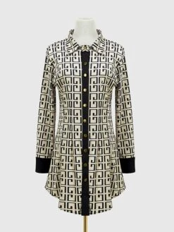 Women's Shirt Dress Casual Dress Sheath Dress Mini Dress Outdoor Daily Date Cotton Polyester Fashion Modern Shirt Collar Patchwork Button Long Sleeve Fall 2023 Regular Fit Blue Khaki Letter S M L XL 23 Women's Shirt Dress Casual Dress Sheath Dress Mini Dress Outdoor Daily Date Cotton Polyester Fashion Modern Shirt Collar Patchwork Button Long Sleeve Fall 2023 Regular Fit Blue Khaki Letter S M L XL -Casual Print Dress Sales wgtstp1693454126788
