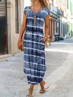 Women's Casual Dress Shift Dress Summer Dress Geometric Color Block Pocket Split Crew Neck Long Dress Maxi Dress Fashion Streetwear Outdoor Daily Short Sleeve Regular Fit Red Navy Blue Blue Summer 11 Women's Casual Dress Shift Dress Summer Dress Geometric Color Block Pocket Split Crew Neck Long Dress Maxi Dress Fashion Streetwear Outdoor Daily Short Sleeve Regular Fit Red Navy Blue Blue Summer -Casual Print Dress Sales wjawuv1690195858746