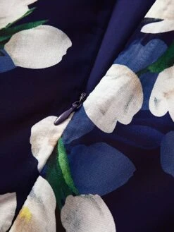 Women‘s Plus Size Curve Casual Dress Swing Dress A Line Dress Floral Long Dress Maxi Dress Short Sleeve Mesh Print Crew Neck Elegant Daily Dark Blue Summer Spring L XL XXL 3XL 4XL -Casual Print Dress Sales wjbxmt1684146535071