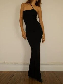 Women's Bodycon Semi Formal Dress Plain Dress Long Dress Maxi Dress Backless Party Holiday Date Fashion Sexy One Shoulder Sleeveless 2023 Regular Fit Black Green Color S M L Size 36 Women's Bodycon Semi Formal Dress Plain Dress Long Dress Maxi Dress Backless Party Holiday Date Fashion Sexy One Shoulder Sleeveless 2023 Regular Fit Black Green Color S M L Size -Casual Print Dress Sales wlaqvc1694415029493